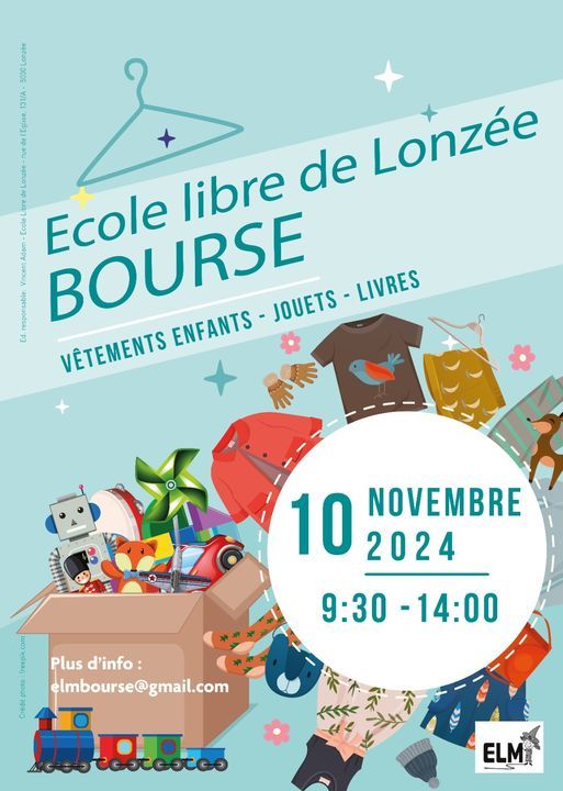 Bourse v\u00eatements et jouets ELM