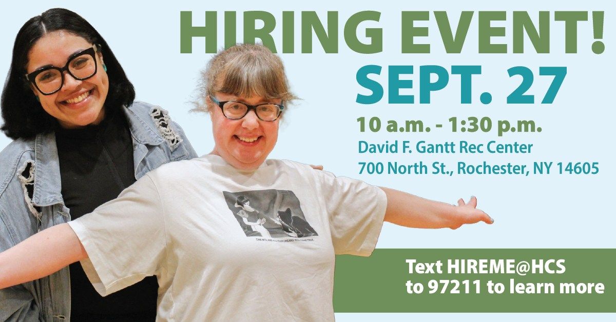 HIRING EVENT - David F. Gantt Rec Center