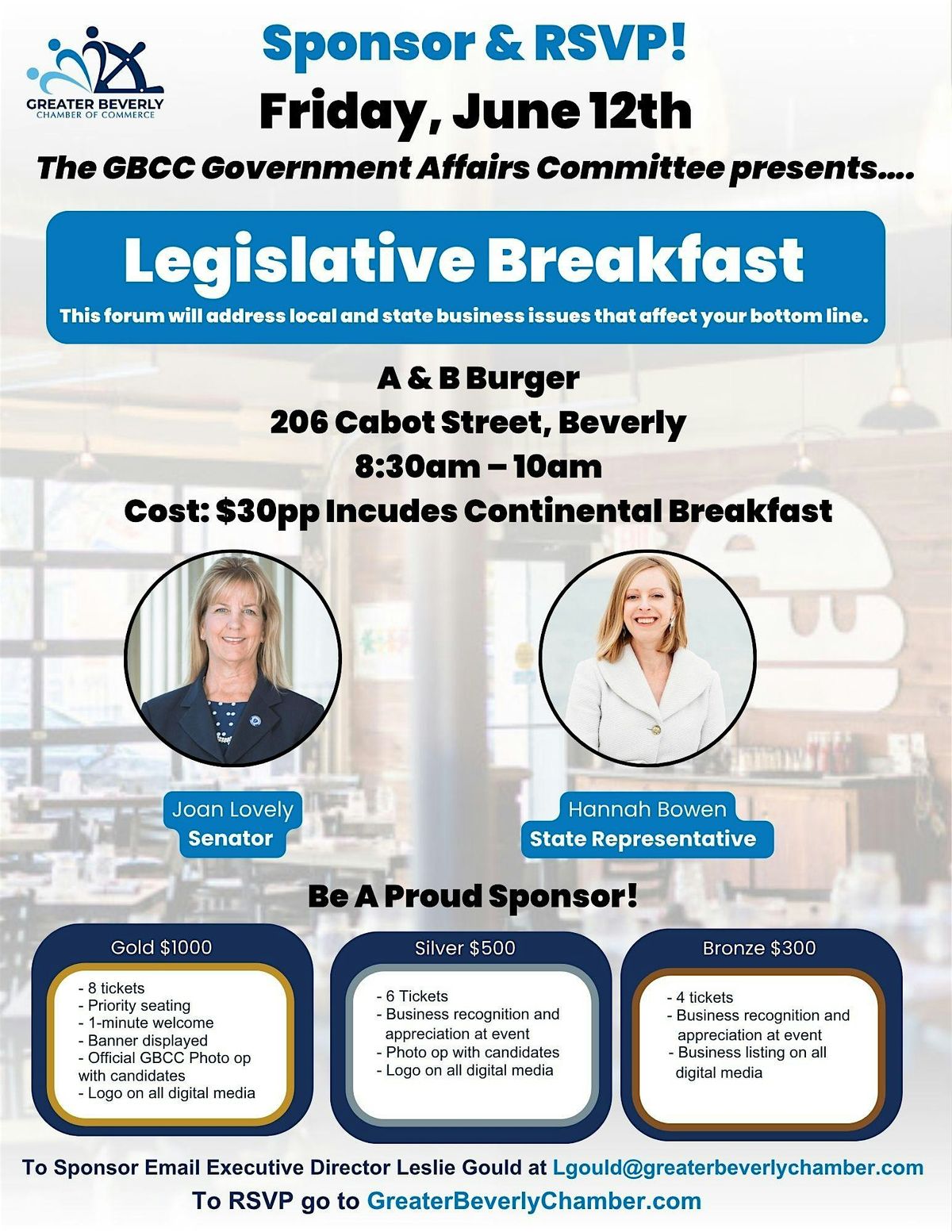 GBCC Government Affairs Committee presents a Legislative Breakfast