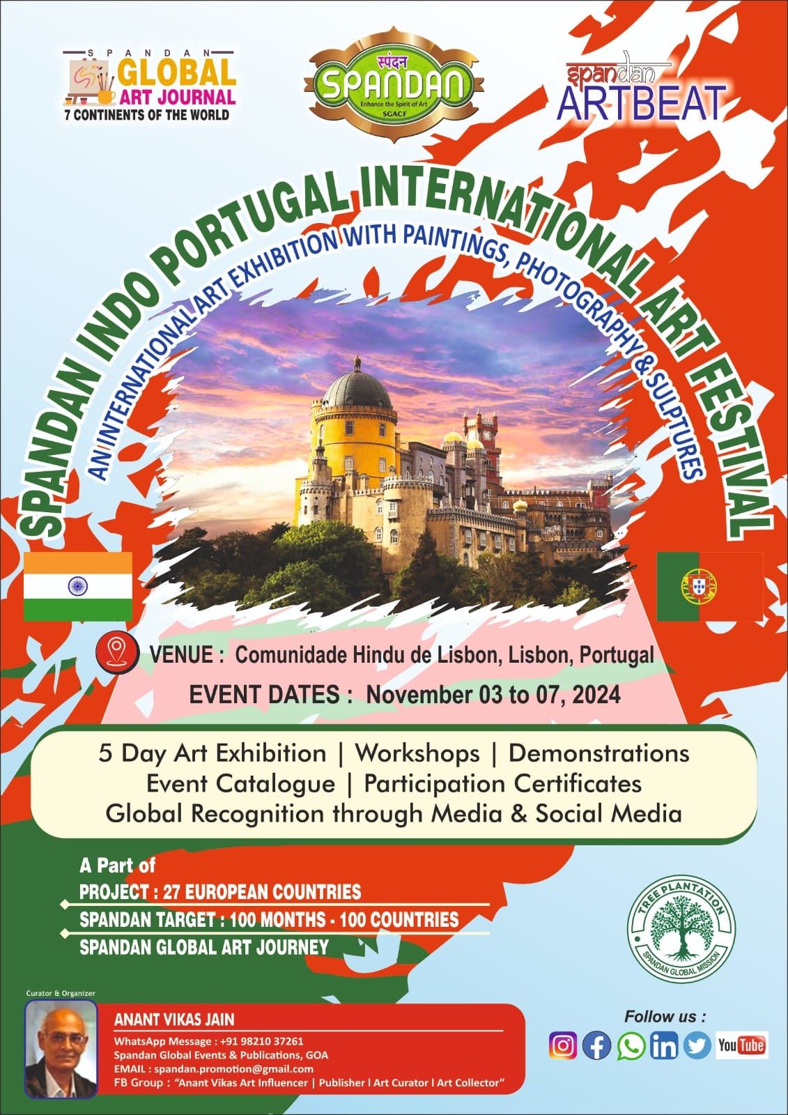 140TH EDITION  - SPANDAN INDO PORTUGAL INTERNATIONAL  ART FESTIVAL