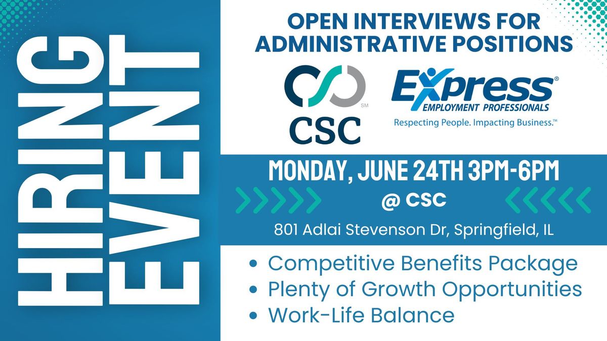 Hiring Event with Express and CSC