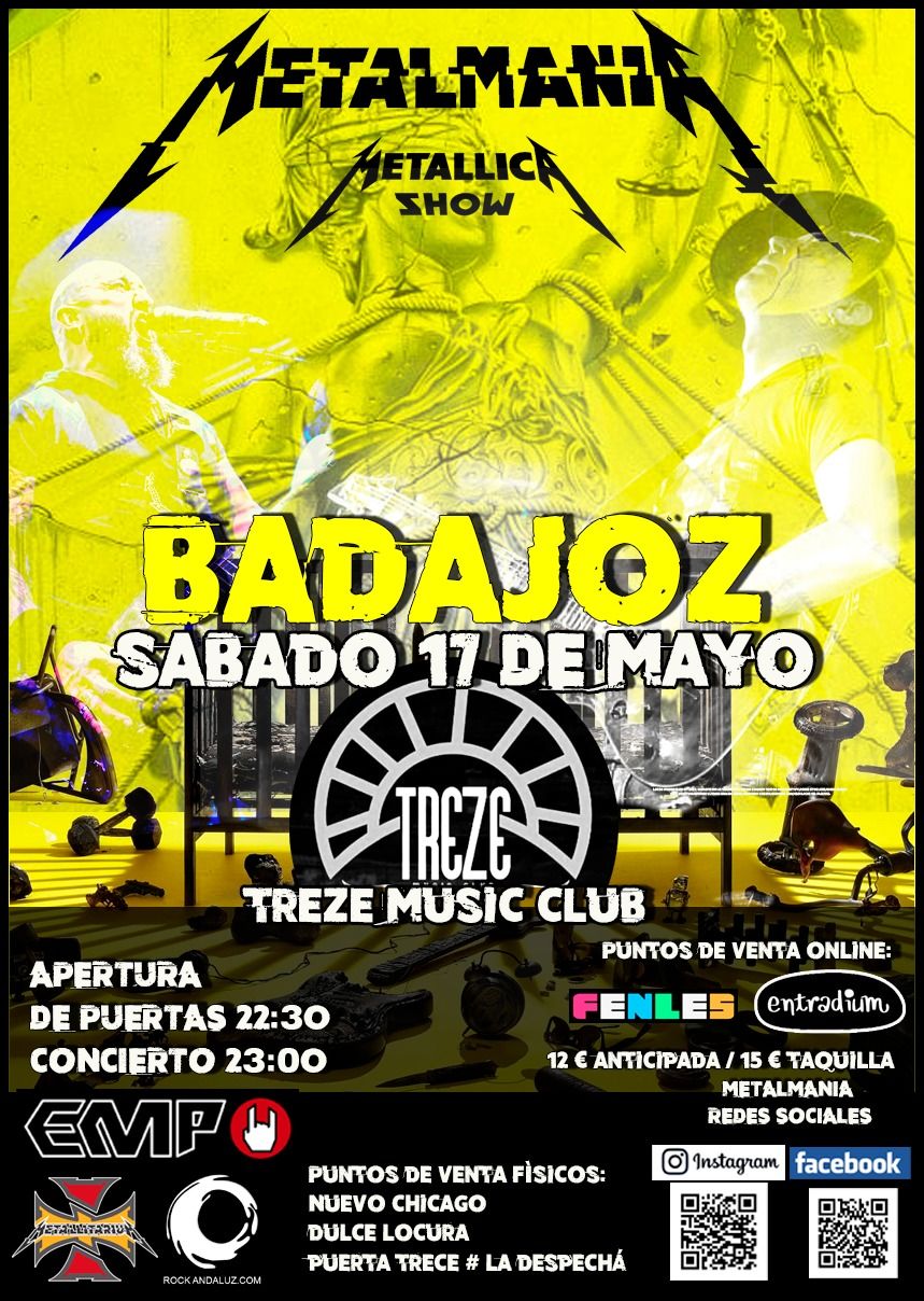 METALMANIA EN BADAJOZ SALA TREZE