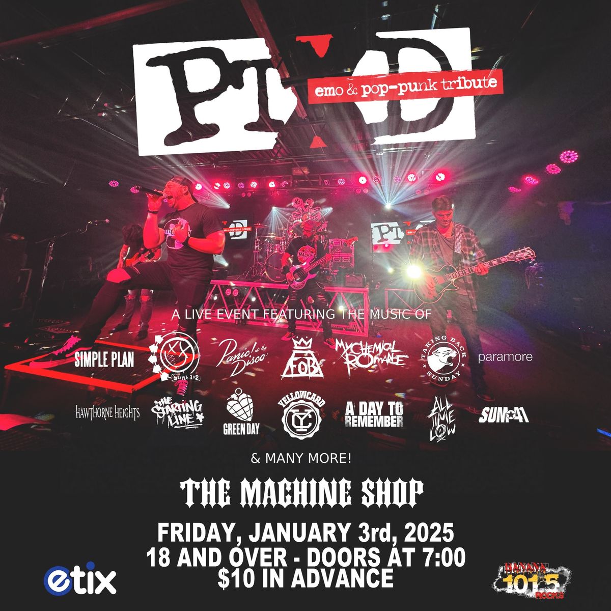 PTxD Emo & Pop-Punk Tribute at The Machine Shop