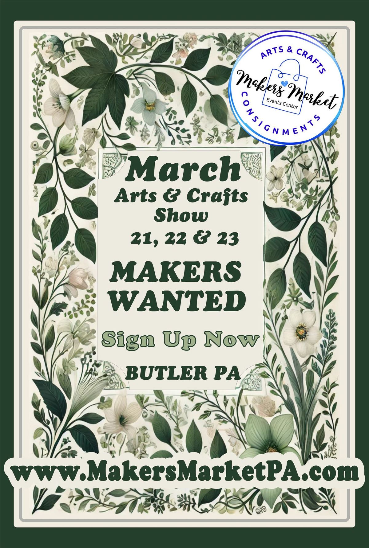 Join Us for the March Arts & Crafts Show!