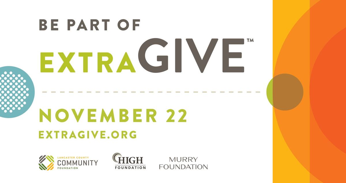 Donate to us Nov. 22nd during the 2024 Extra Give