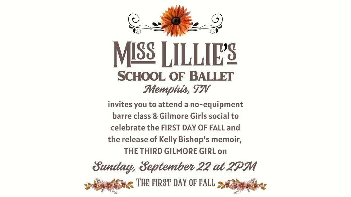 Gilmore Girls First Day of Fall Barre Class & Social