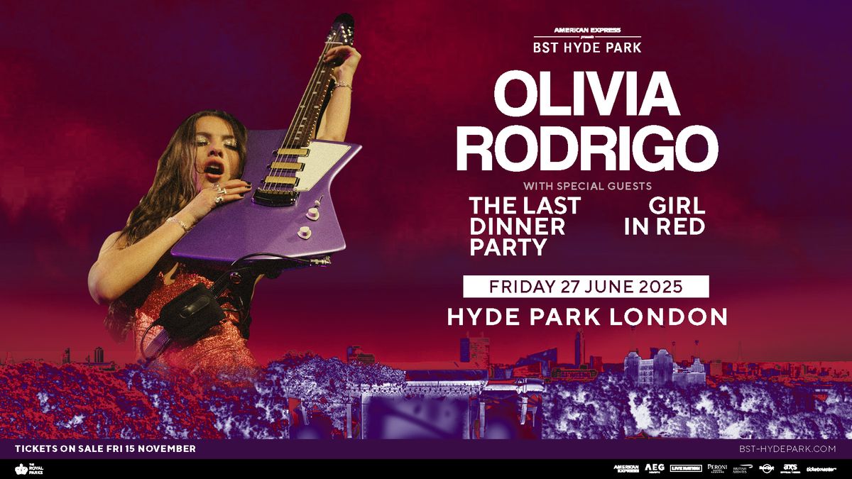 Olivia Rodrigo at American Express presents BST Hyde Park 2025