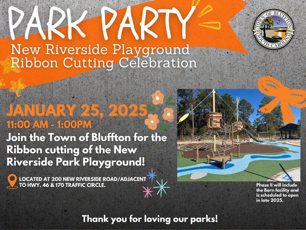 Park Party: New Riverside Playground Ribbon Cutting Celebration