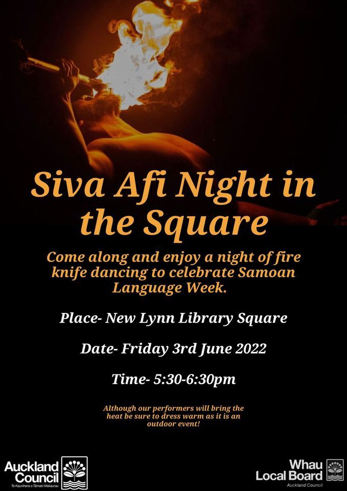 Siva Afi in the Square.