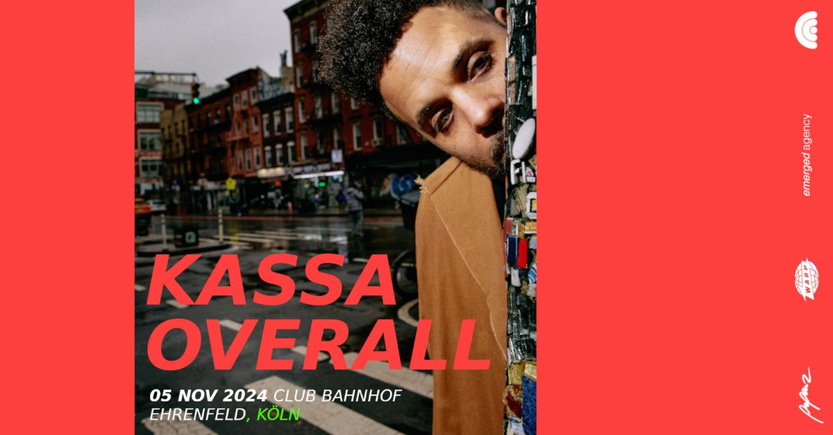 KASSA OVERALL (US, Warp) \u224b K\u00f6ln, Club Bahnhof Ehrenfeld