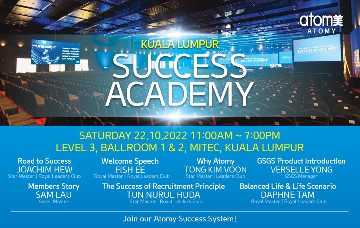 Atomy Malaysia Success Academy October 2022 (West Malaysia, KL MITEC ...