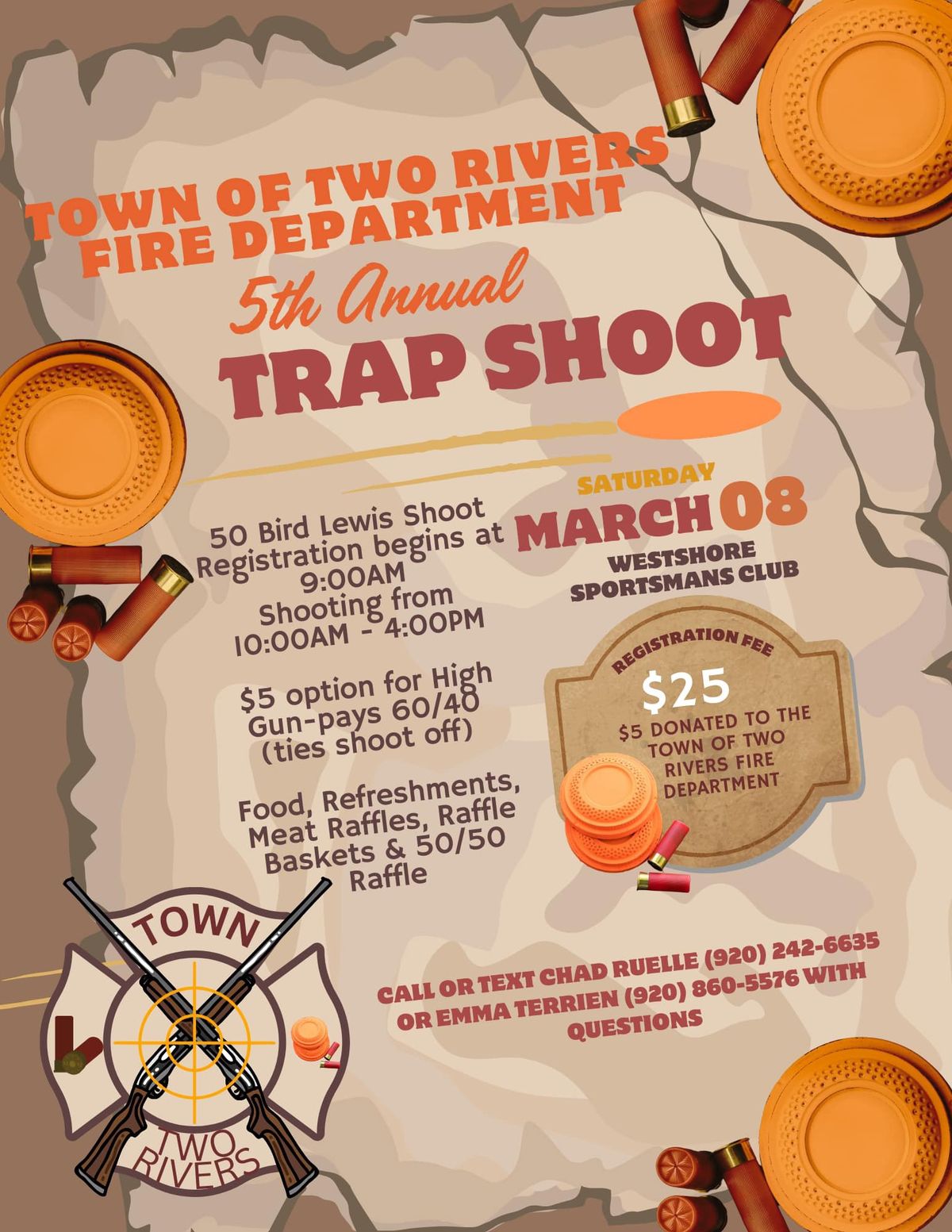 Town of Two Rivers 5th Annual Trap Shoot