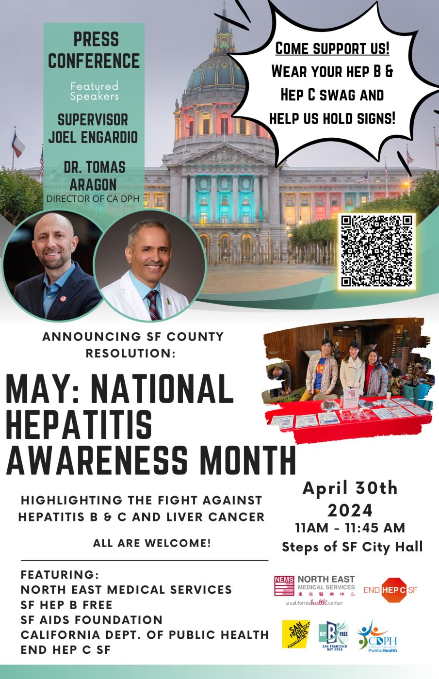 May: National Hepatitis Awareness Month SF Resolution Press Conference 