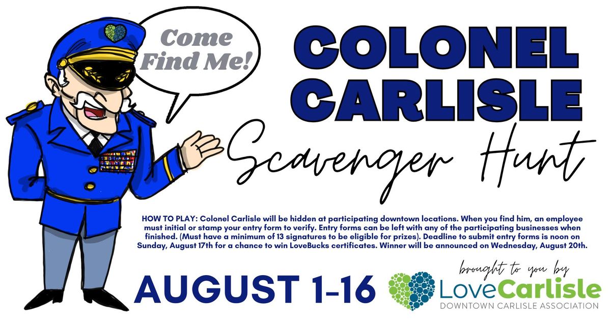 Colonel Carlisle Scavenger Hunt