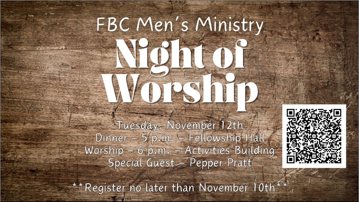 Men's Ministry Night of Worship