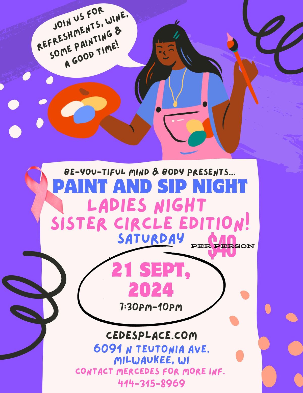 Ladies Night Paint & Sip - Sister Circle Edition 