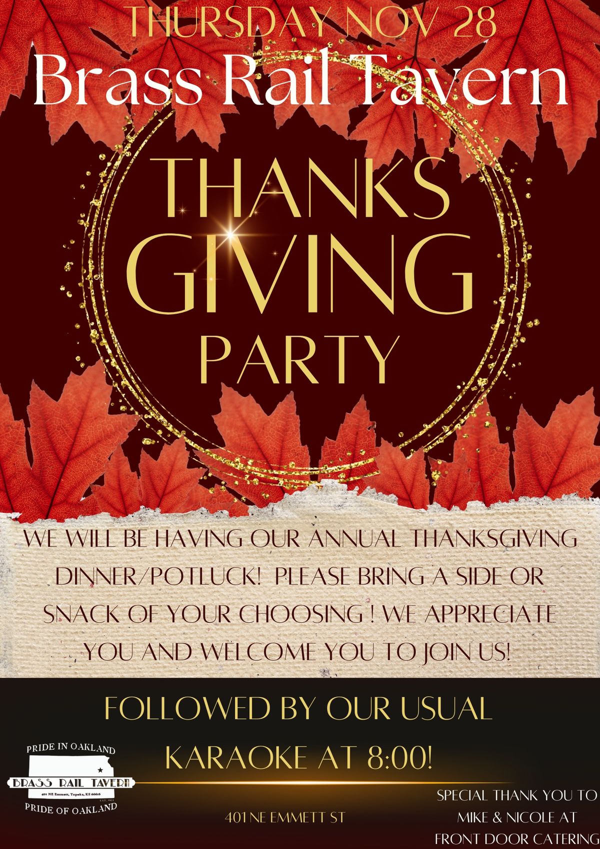 Thanksgiving at the Rail