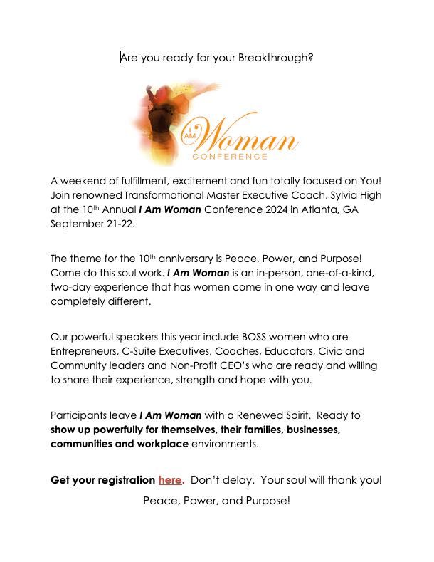 I Am Woman Conference