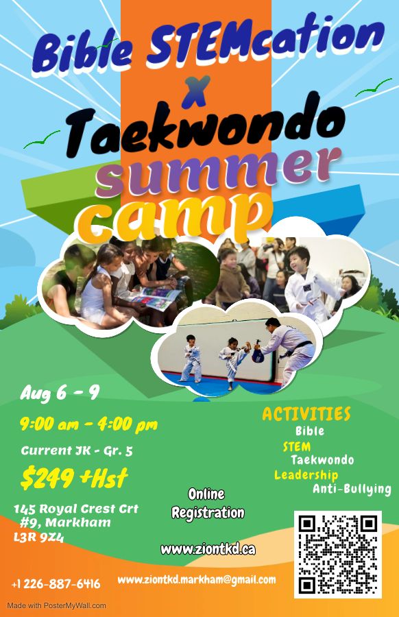 Bible Stemcation and Taekwondo Summer Camp