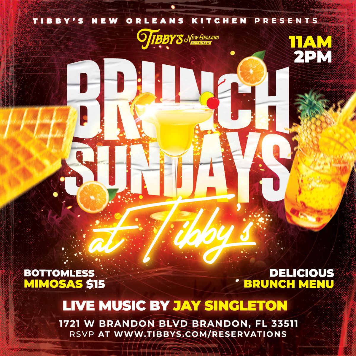 LIVE Jazz, R&B\/Soul, Top 40 and much more... | Sunday Brunch at Tibby's in Brandon, FL