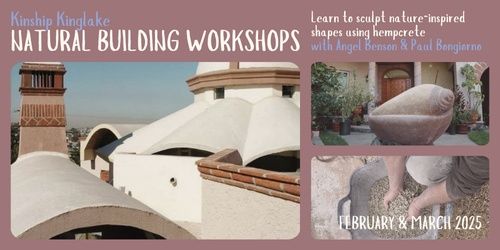 Kinship Kinglake Natural Building Workshop \u2014 Sculpting with Hempcrete