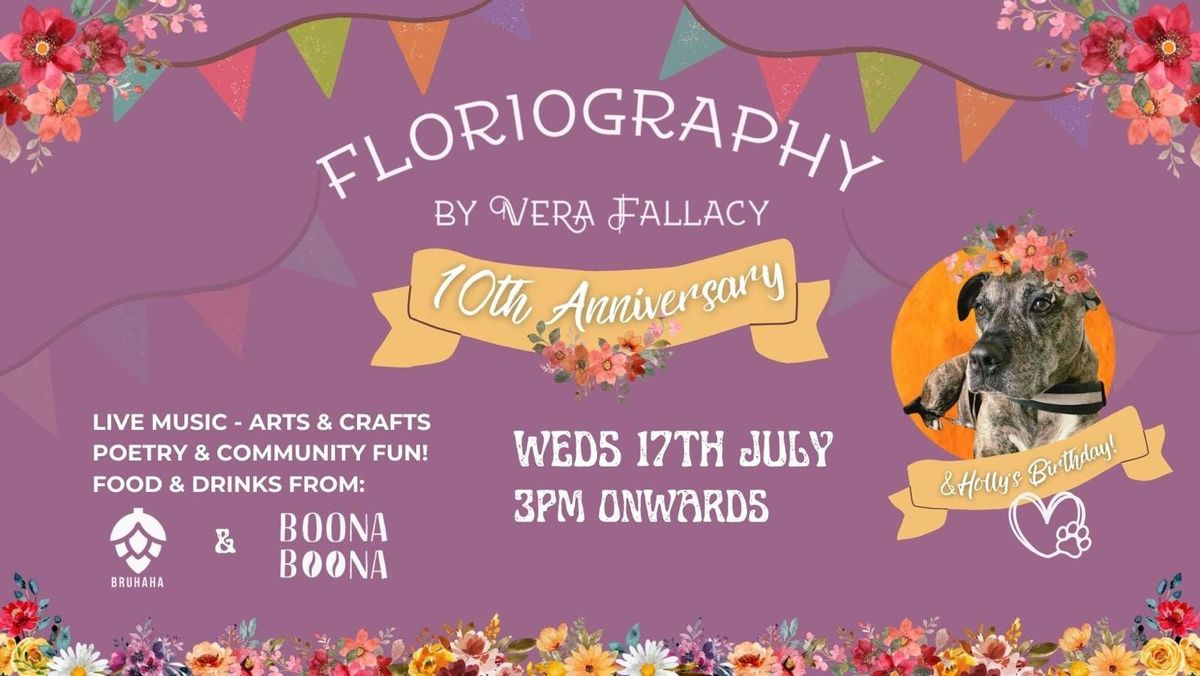 Floriography 10th Anniversary Celebration 