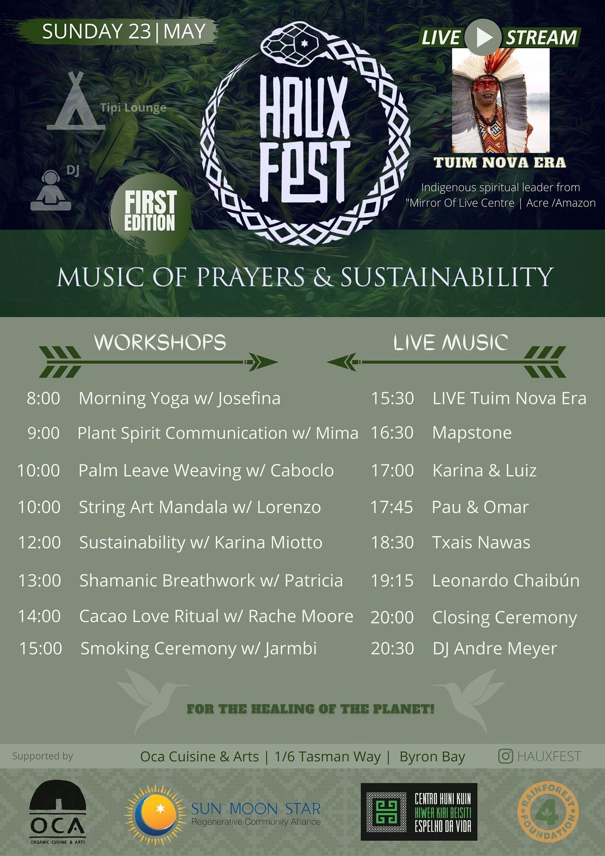 HAUX FEST - Music of Prayers & Sustainability