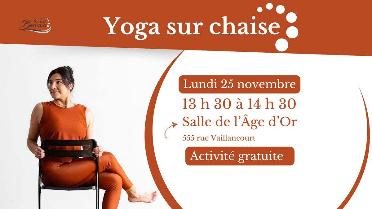 Yoga sur chaise