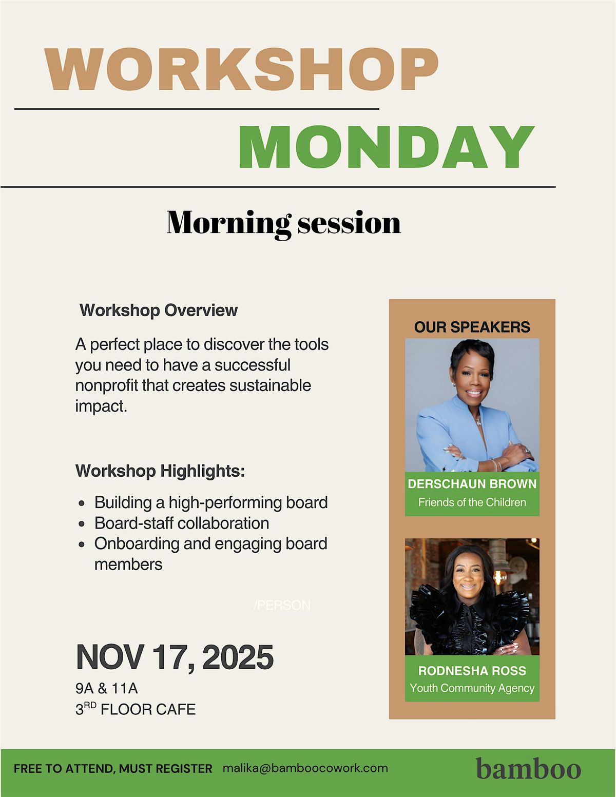 Nonprofit November Series-Monday workshop