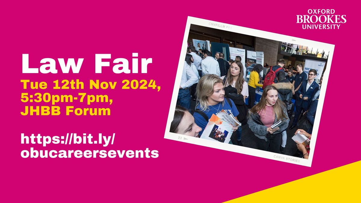 Oxford Brookes Law Fair 2024