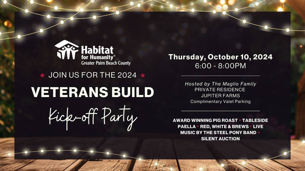 Veterans Build Kick-off Party