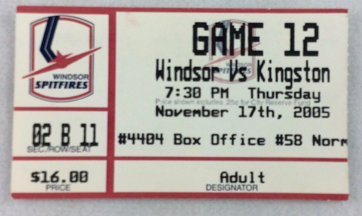 Windsor Spitfires at Kingston Frontenacs