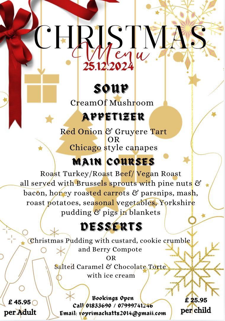 Christmas Day Menu 