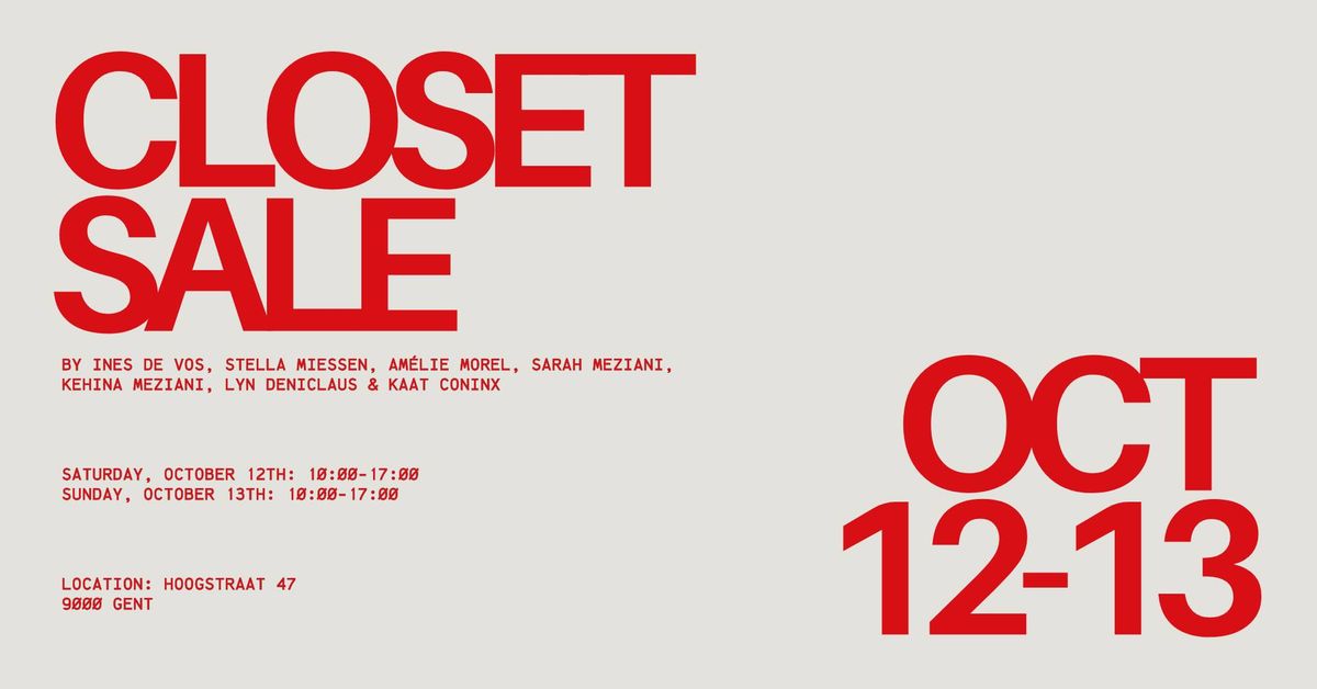 Closet Sale