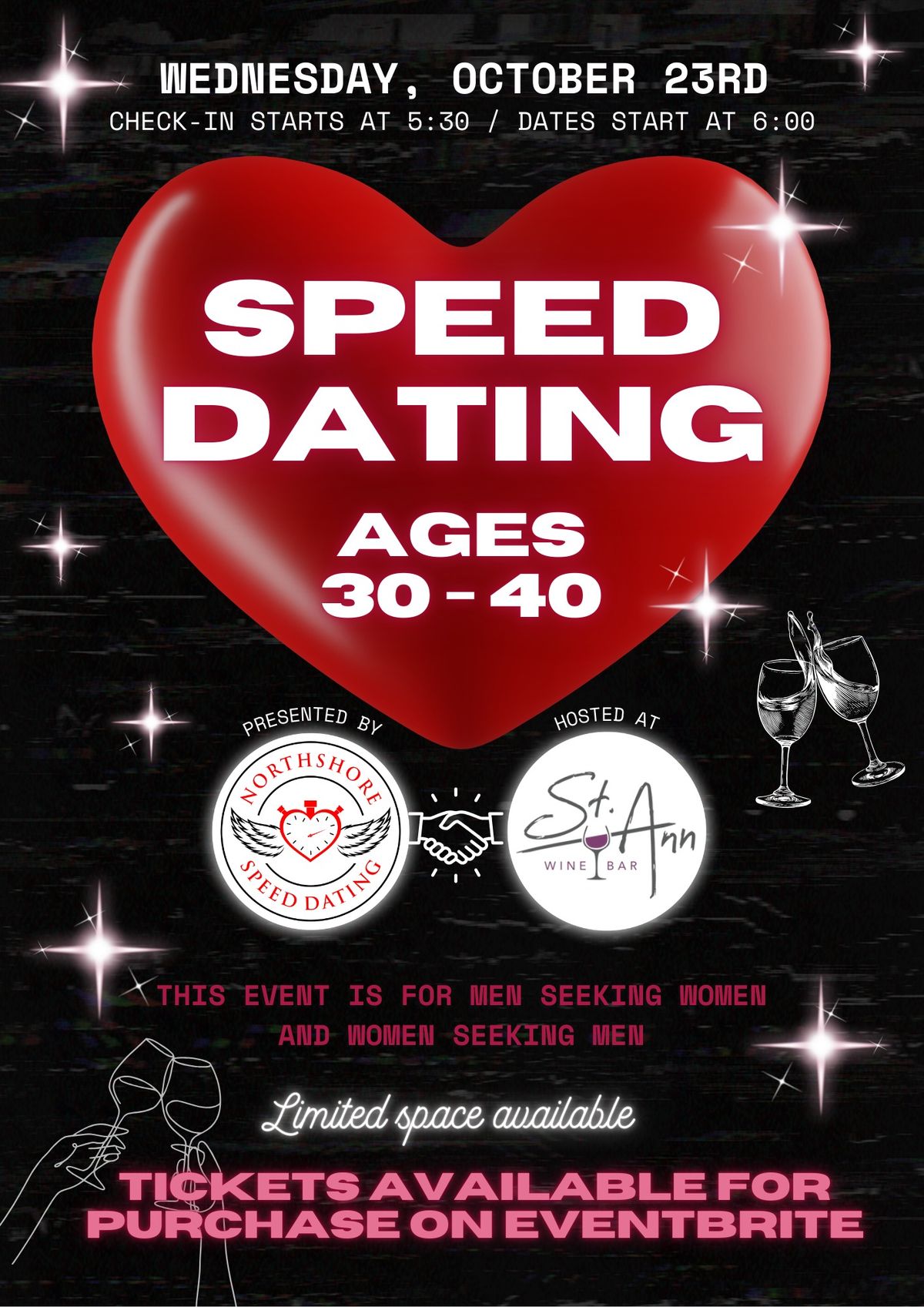 Speed Dating for ages 30 - 40