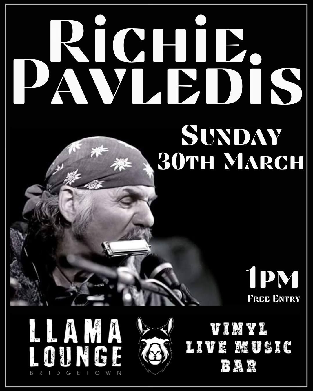 RICHIE PAVLEDIS LIVE @ LLAMA LOUNGE