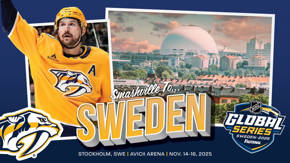 NHL Global Series Sweden 2025 - Pittsburgh Penguins vs Nashville Predators Tickets