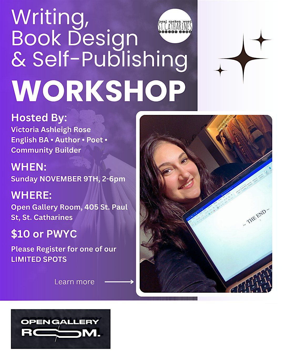2nd Edition: Writing, Book Design & Self-Publishing Workshop