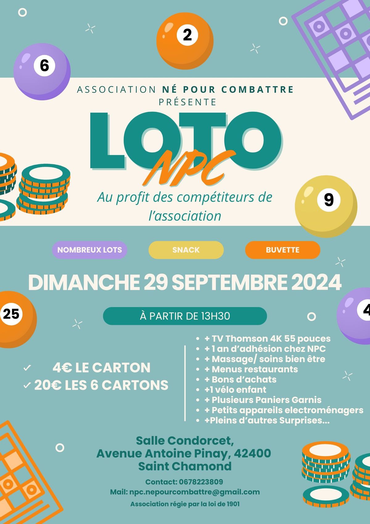 Loto de l\u2019association NPC