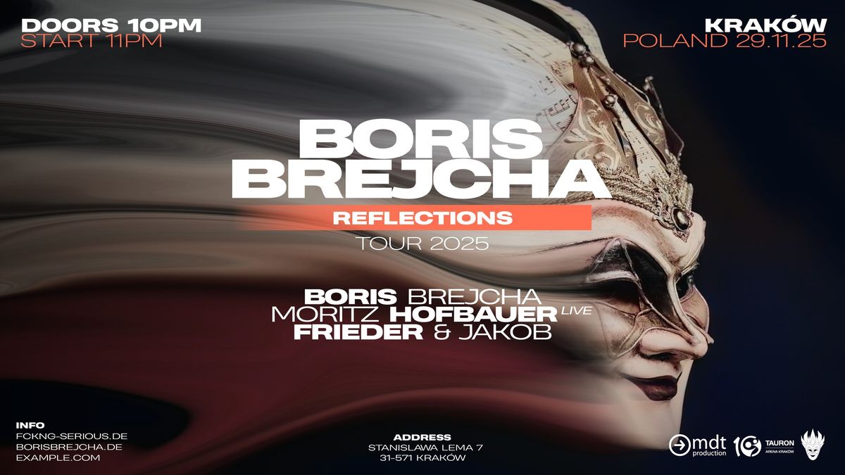 BORIS BREJCHA "REFLECTIONS" TOUR 2025 | KRAK\u00d3W, PL