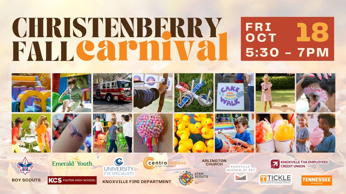 Christenberry Fall Carnival | Fri. Oct 18: 5:30-7 PM