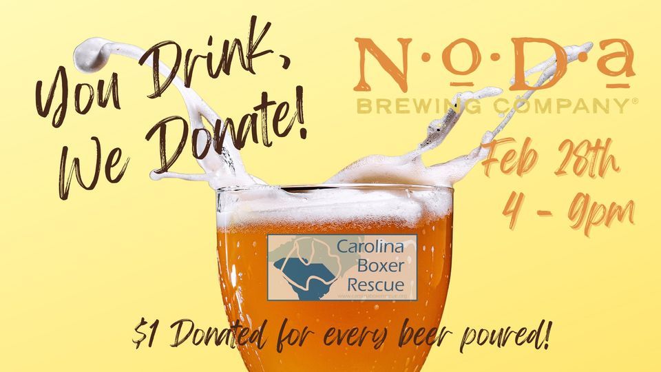 You Drink, We Donate at NODA Brewing