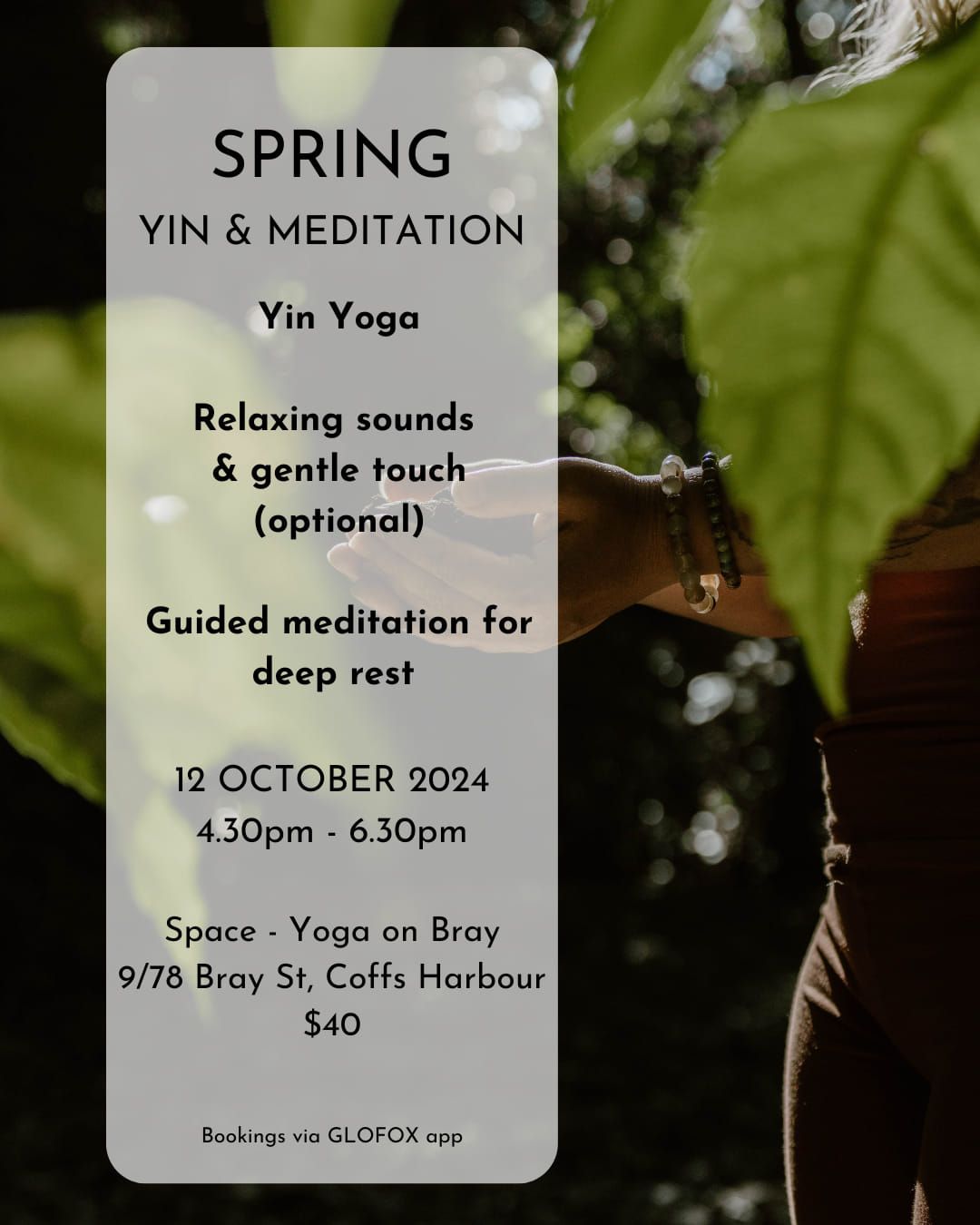 Spring Yin and Meditation 