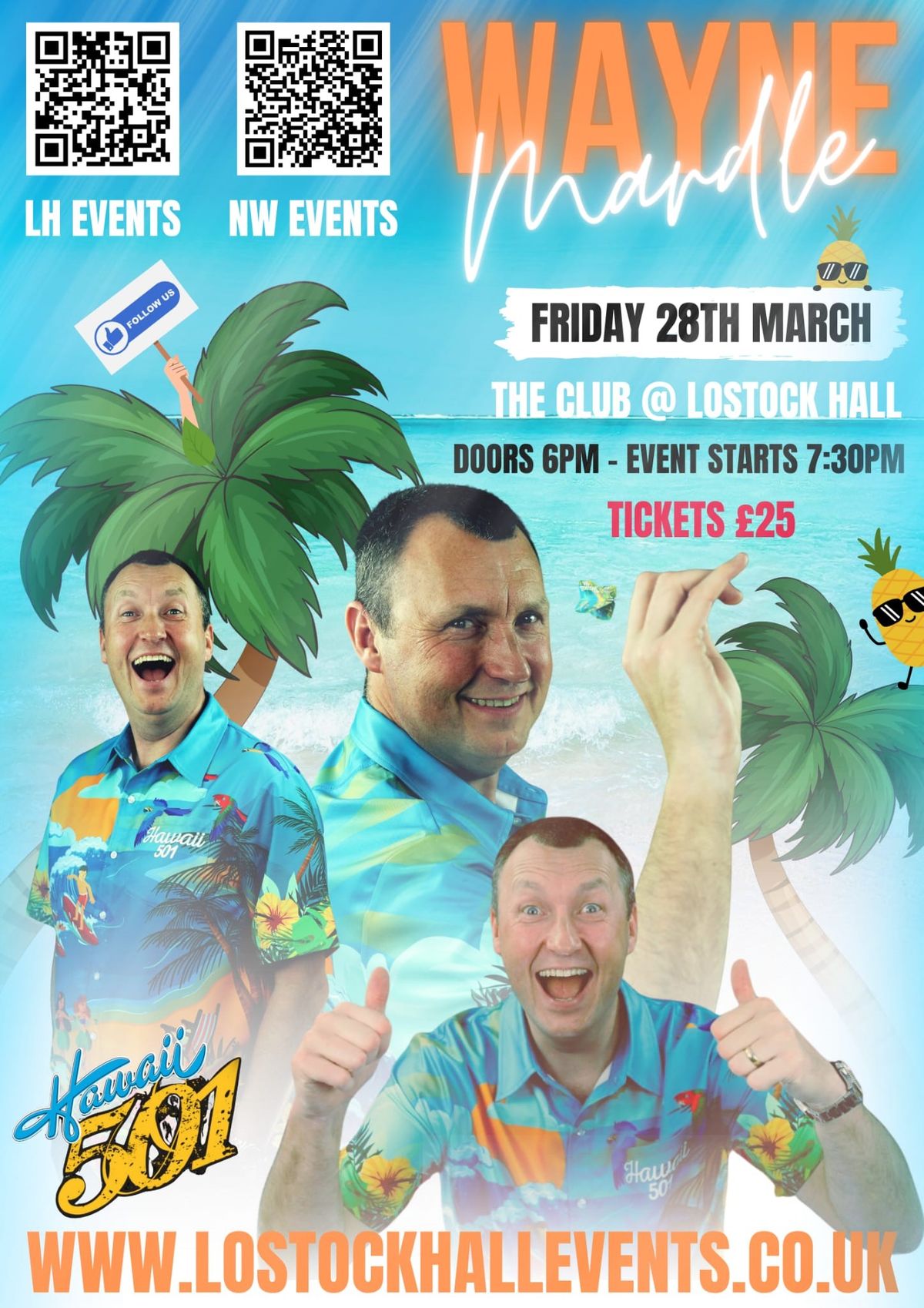 An evening with Hawaii 501 Wayne Mardle - All tickets \u00a325