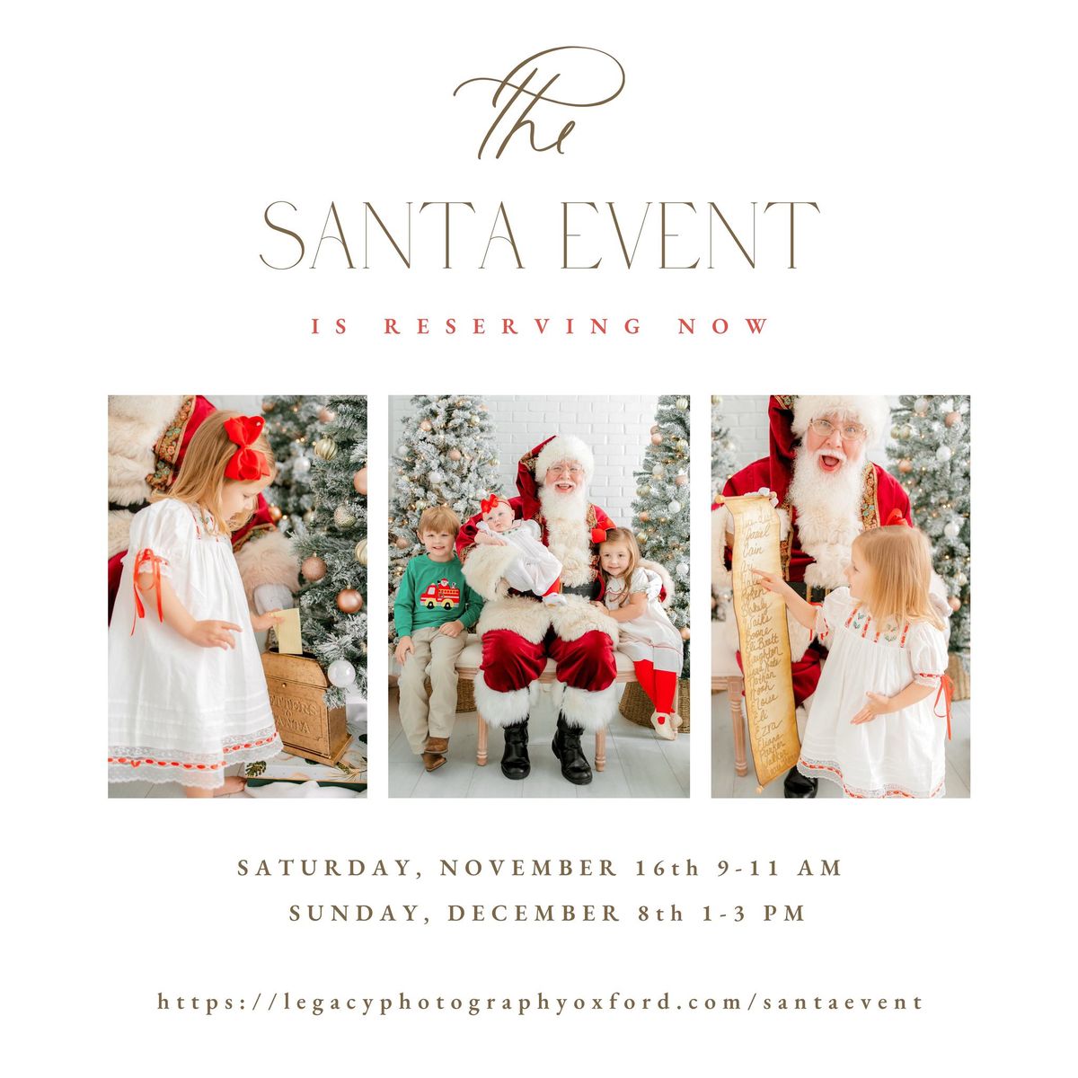 Legacy Photography Santa Event