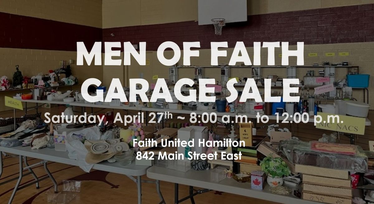 Men of Faith Garage Sale