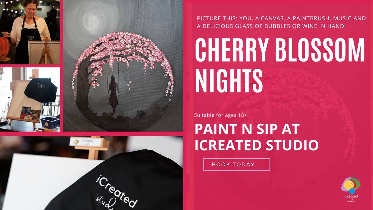 Studio Paint n Sip - Cherry Blossom Nights