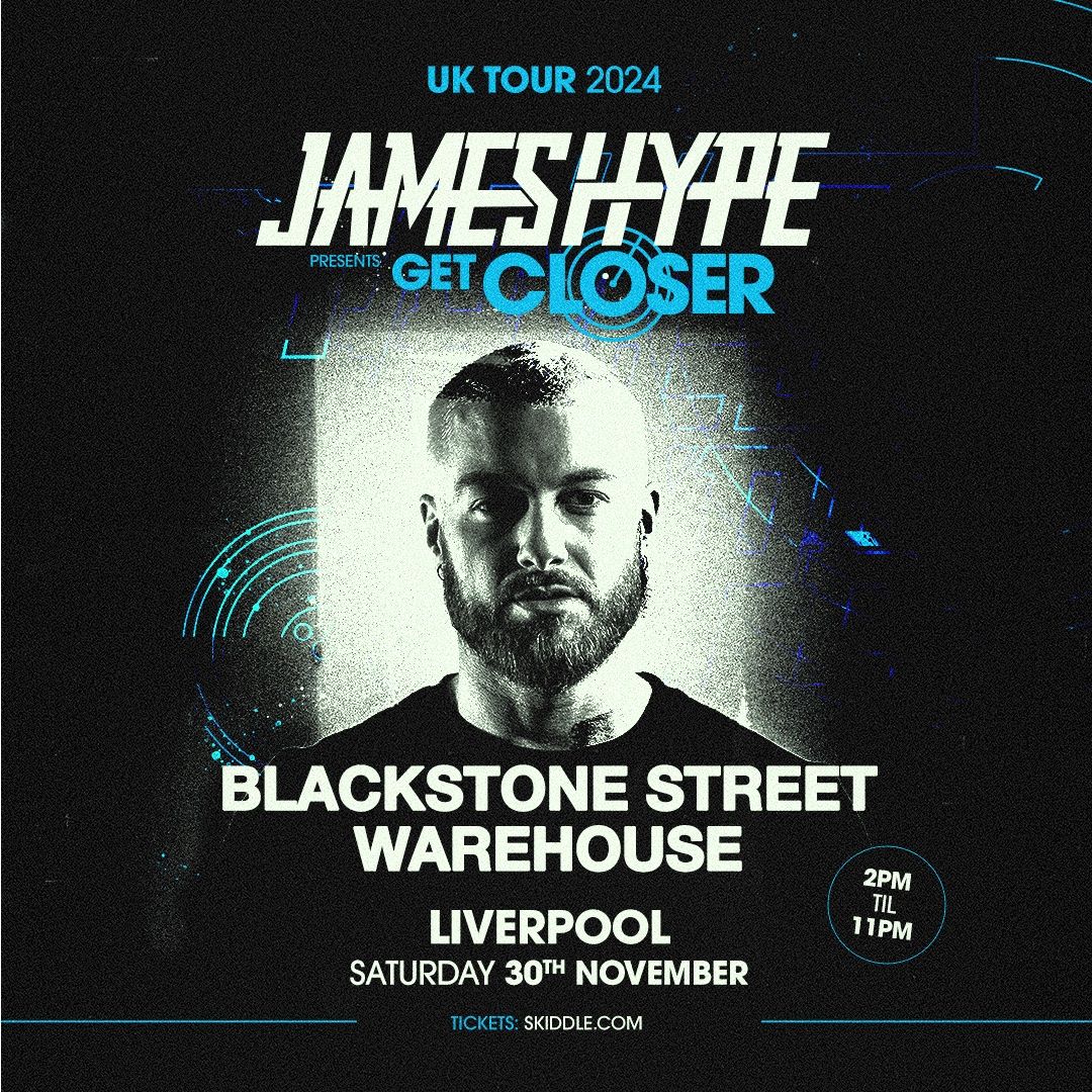 James Hype at Blackstone St Warehouse - Sat 30th November