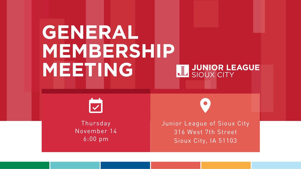 JLSC General Membership Meeting