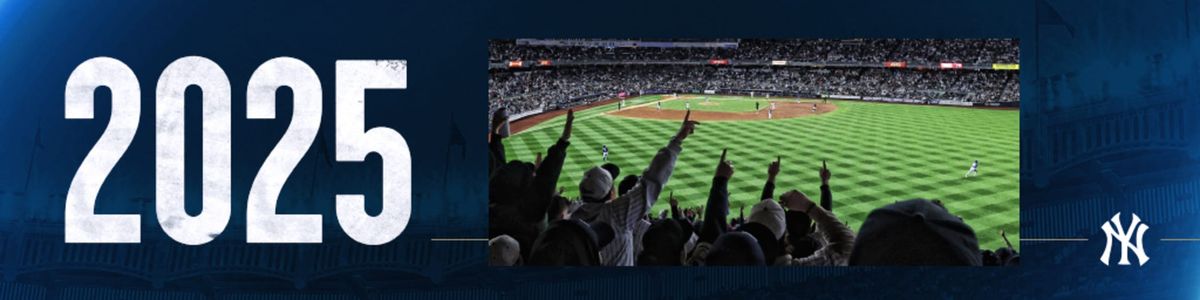 2025 New York Yankees Season Tickets (Includes Tickets To All Regular Season Home Games)